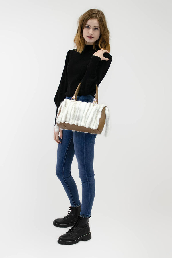 Surell Mink Fur Handbag With Tails