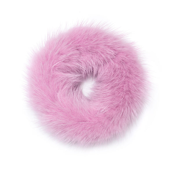 Surell Mink Fur Scrunchie