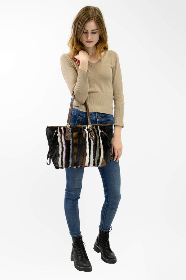 Surell Mink Handbag