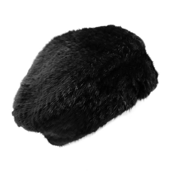 surell Mink Knit Beret