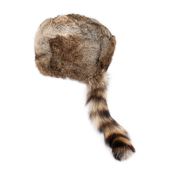 Surell Rabbit Fur Davy Crockett Hat