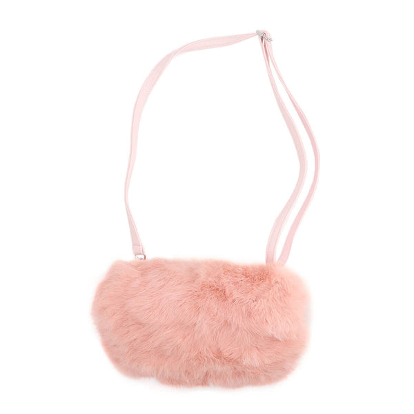 surell Rabbit Fur Muff Bag