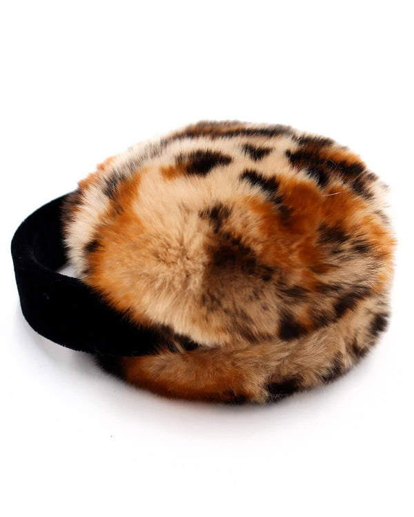 Surell Rex Rabbit Fur Earmuffs With Velvet Band