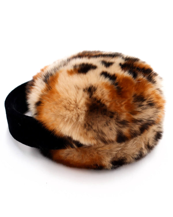 surell Rex Rabbit Fur Earmuffs with Velvet Band