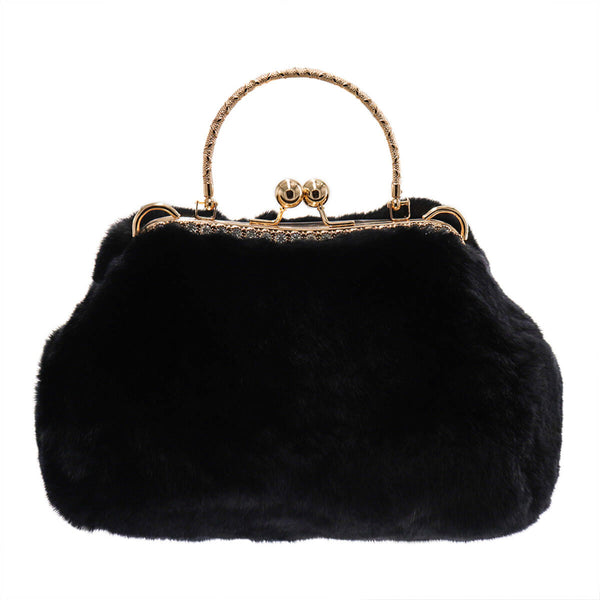 surell Rex Rabbit Fur Handbag