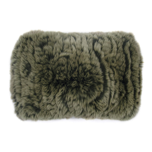 Surell Rex Rabbit Fur Headband With Knot