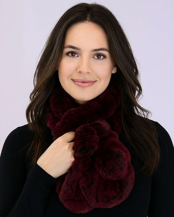 surell Rex Rabbit Fur Ruffle Pull-Through