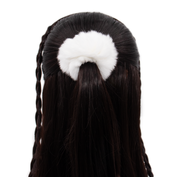 Surell Rex Rabbit Fur Scrunchie