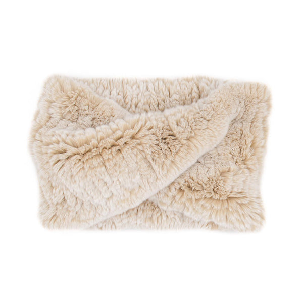 Surell Rex Rabbit Fur Textile Infinity Loop