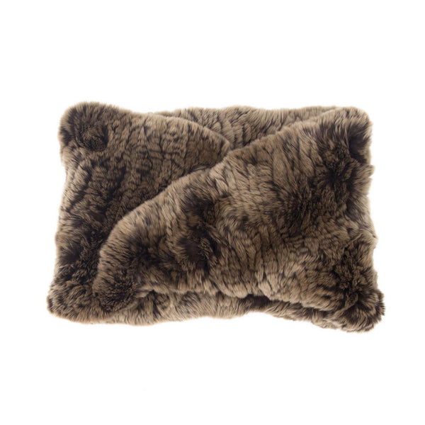 Surell Rex Rabbit Fur Textile Infinity Loop