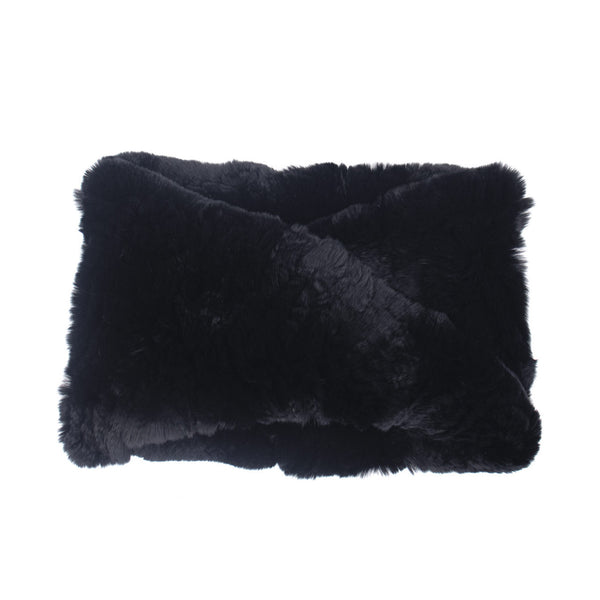 Surell Rex Rabbit Fur Textile Infinity Loop