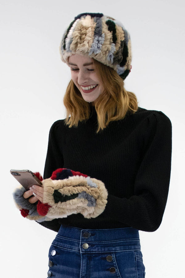 Surell Rex Rabbit Knit Headband