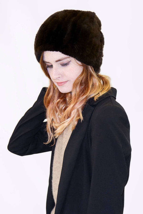 Surell Rex Rabbit Textile Beanie