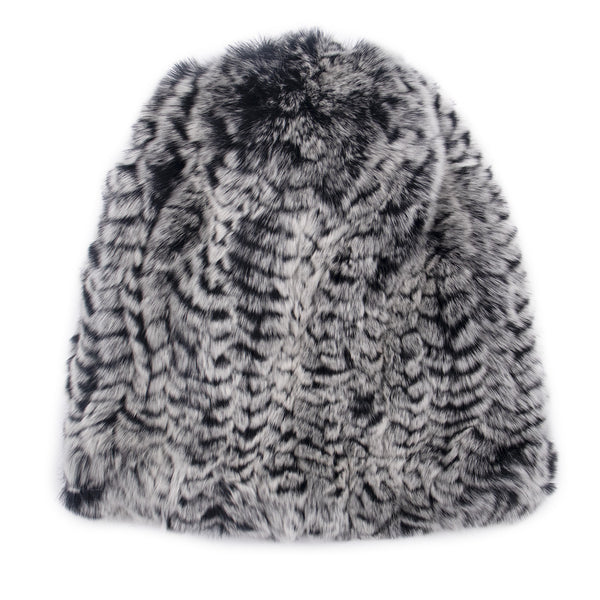 surell Rex Rabbit Textile Knit Beanie