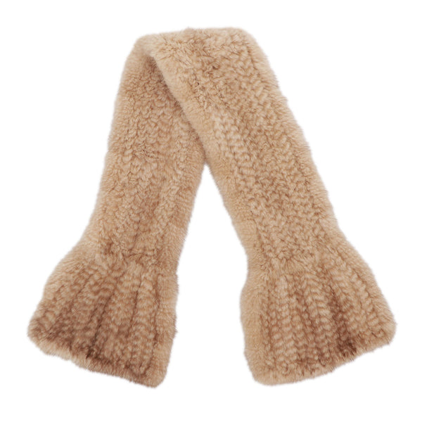 surell Short Mink Fur Knit Pull-Through