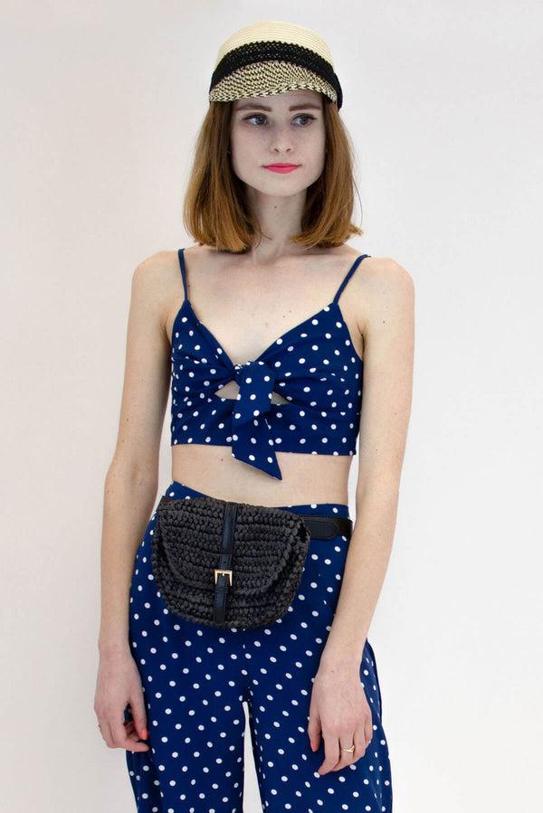 Surell Straw Fanny Pack