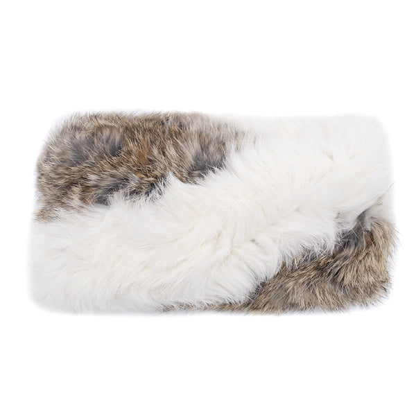 surell Twisted Rabbit Fur Textile Knit Headband
