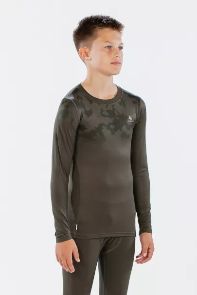 Surfanic Surfanic Bodyfit Boys Broken Map Crew Neck