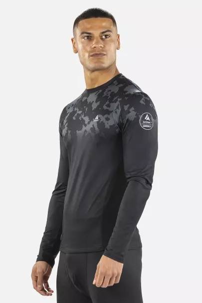 Surfanic Surfanic Bodyfit Broken Map Crew Neck