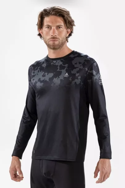 Surfanic Surfanic Bodyfit Broken Map Crew Neck