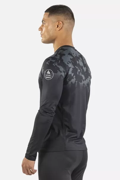 Surfanic Surfanic Bodyfit Broken Map Crew Neck