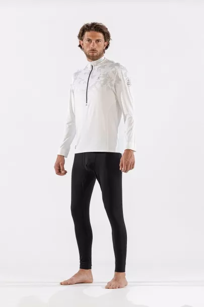 Surfanic Surfanic Bodyfit Broken Map Zip Neck