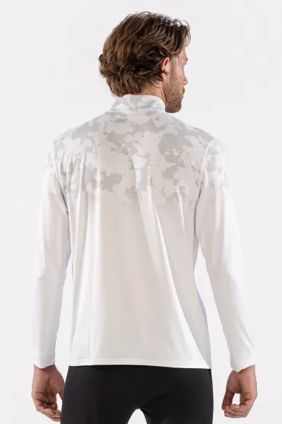 Surfanic Surfanic Bodyfit Broken Map Zip Neck