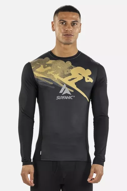 surfanic Surfanic Bodyfit Racer Crew Neck