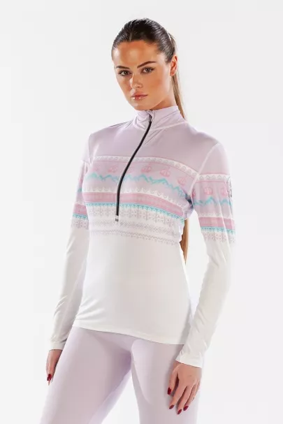 surfanic Surfanic Cozy Fairisle Zip Neck