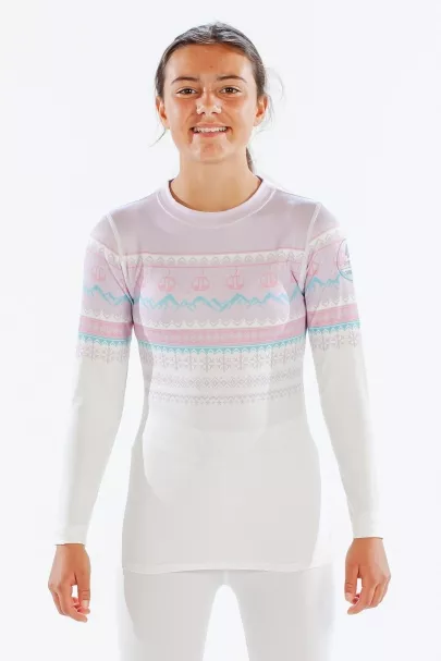 Surfanic Surfanic Cozy Girls Fairisle Crew Neck