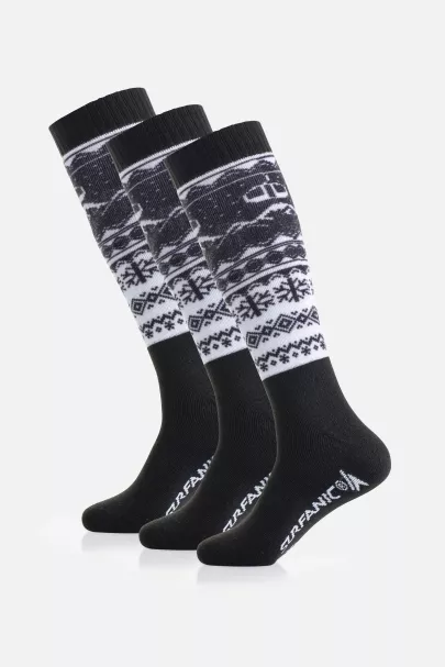 surfanic Surfanic Pro Tech 3pk Fairisle Sock