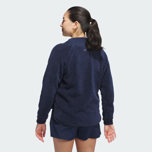Surprizeshop Adidas Ladies Go-To Golf Fleece Jacket - Navy