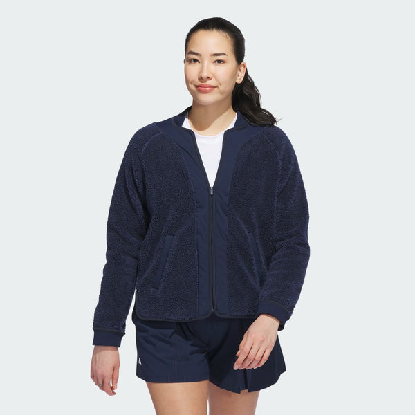Surprizeshop Adidas Ladies Go-To Golf Fleece Jacket - Navy