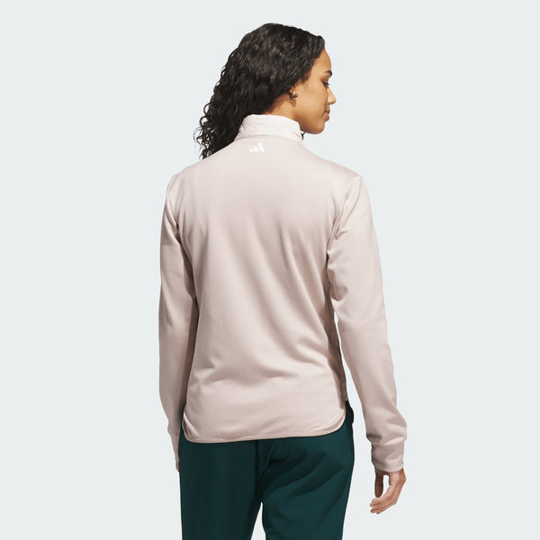 Surprizeshop Adidas Ladies Ultimate365 Quilted Full Zip Golf Jacket - Wonder Taupe