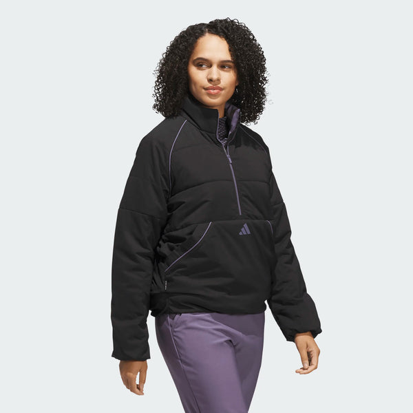 Surprizeshop Adidas Twistweave Ladies Quarter Zip Golf Jacket - Black