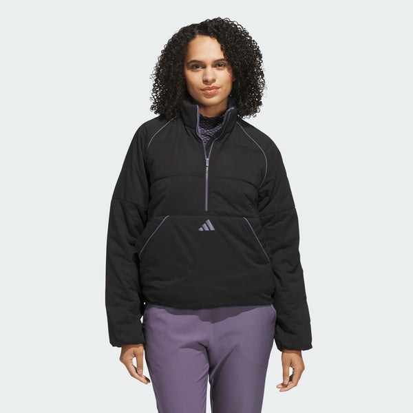 surprizeshop Adidas Twistweave Ladies Quarter Zip Golf Jacket - Black