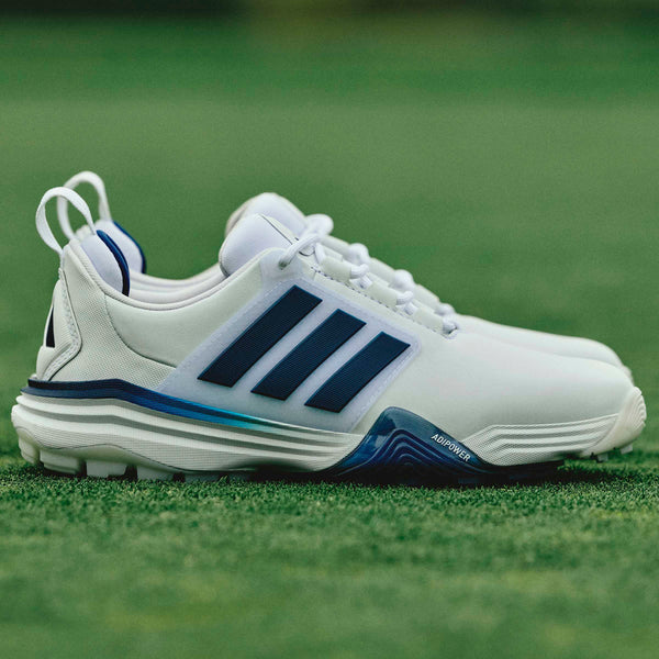 Surprizeshop Adidas Womens Adipower 26 Waterproof Golf Shoes - White Crystal & Navy