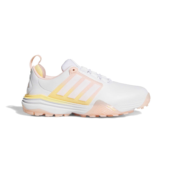 Surprizeshop Adidas Womens Adipower 26 Waterproof Golf Shoes - White Pink & Tangerine
