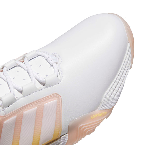 Surprizeshop Adidas Womens Adipower 26 Waterproof Golf Shoes - White Pink & Tangerine