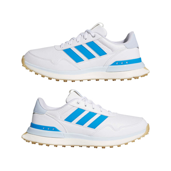 Surprizeshop Adidas Womens S2G 26 Leather Spikeless Golf Shoes - White & Blue