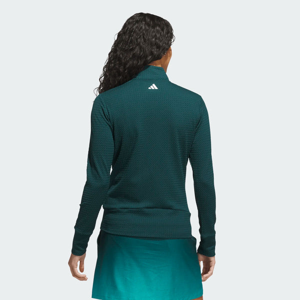 Surprizeshop Adidas Womens Ultimate365 Textured Golf Jacket - Emerald