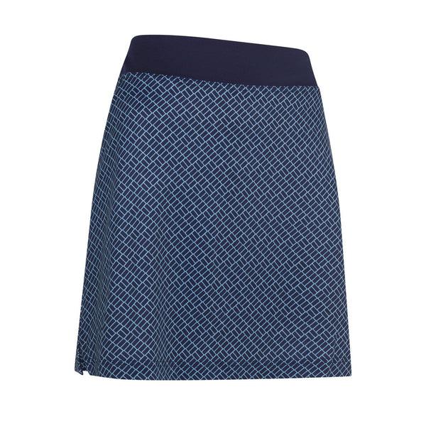 surprizeshop Callaway Golf Ladies Allover Printed Geo Pull On Skort 43CM- Peacoat