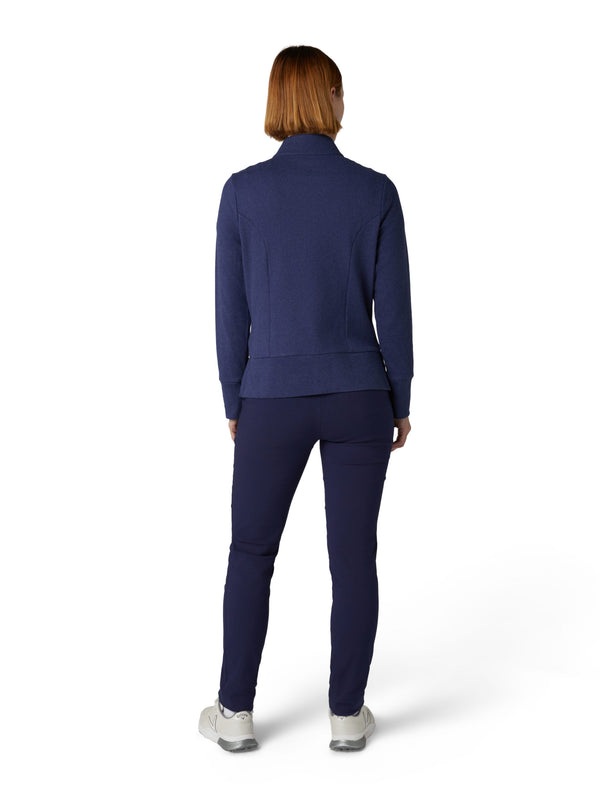 Surprizeshop Callaway Ladies Micro Fleece Golf Pullover Sweater - Peacoat Heather