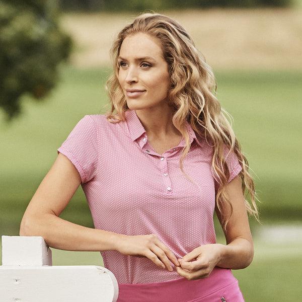 surprizeshop Daily Sports Carmela Cap Sleeve Polo Shirt - Dahlia