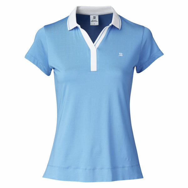 Surprizeshop Daily Sports Indra Cap Sleeve Polo Shirt - Pacific