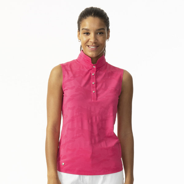 Surprizeshop Daily Sports Jess Sleeveless Polo Shirt - Dahlia