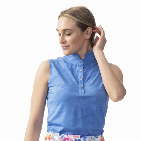 Surprizeshop Daily Sports Jess Sleeveless Polo Shirt - Pacific