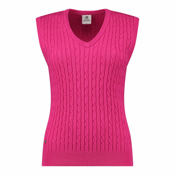 Surprizeshop Daily Sports Ladies Madelene Vest Golf Top - Pink Tulip