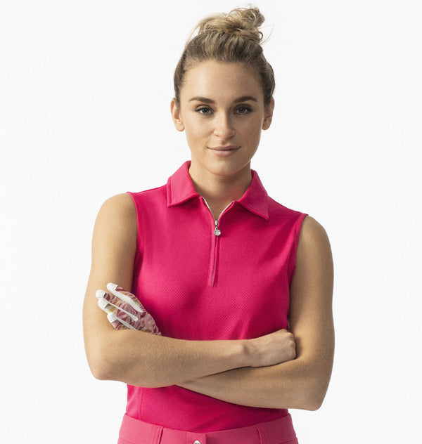 surprizeshop Daily Sports Macy Sleeveless Polo Shirt - Dahlia
