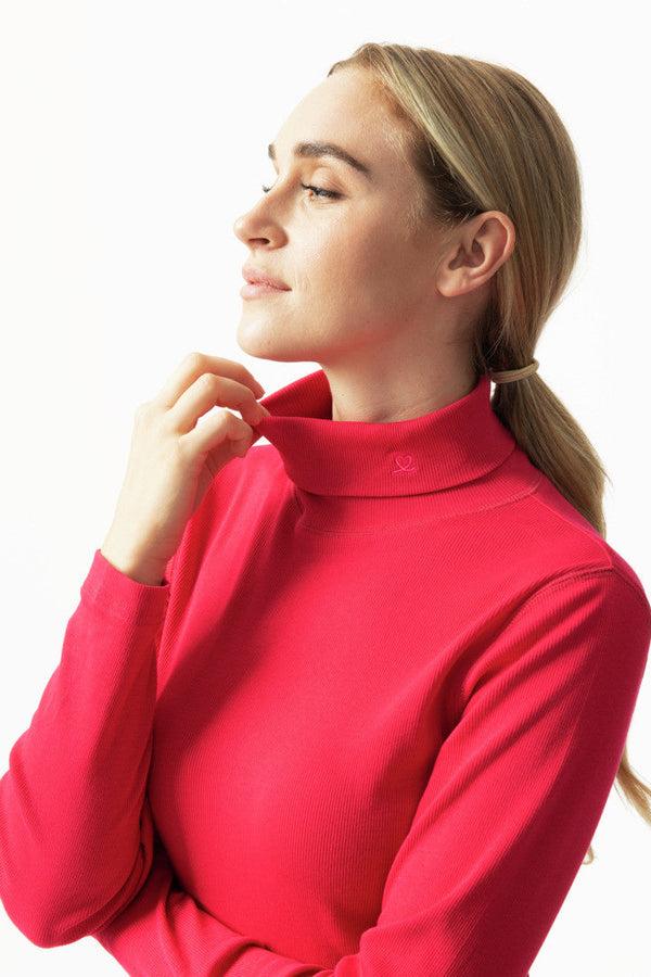 Surprizeshop Daily Sports Maggie Long Sleeve Roll Neck - Berry